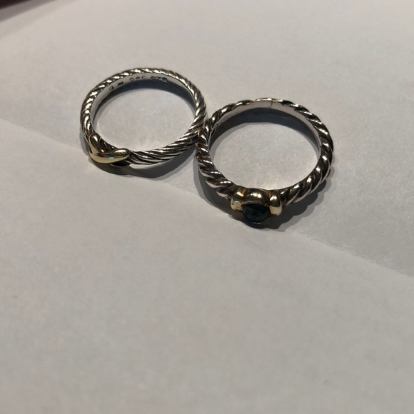 David Yurman Hampton stackable rings - Picture 2 of 4